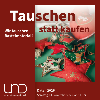 Tauschen statt kaufen: Bastelmaterial 