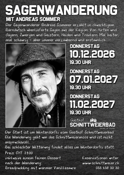 Sagenwanderung mit Andreas Sommer Sagenwanderung mit Andreas Sommer