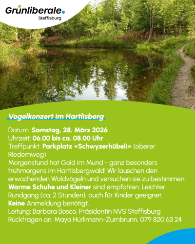 Vogelkonzert im Hartlisberg