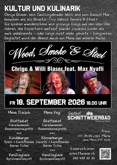Chrigu Blasers 'Wood Smoke and Steel' 