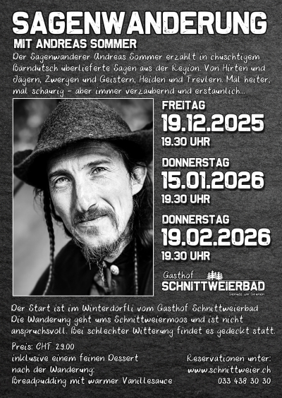 Sagenwanderung mit Andreas Sommer Sagenwanderung mit Andreas Sommer