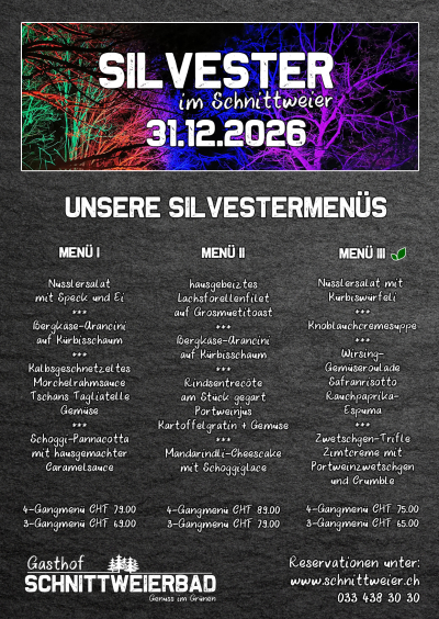 Silvester im Schnittweier