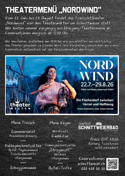 Theatermenu Nordwind
