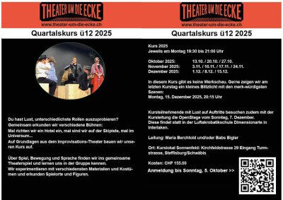 Theater um die Ecke Theaterkurs ü12 Theater um die Ecke Theaterkurs ü12