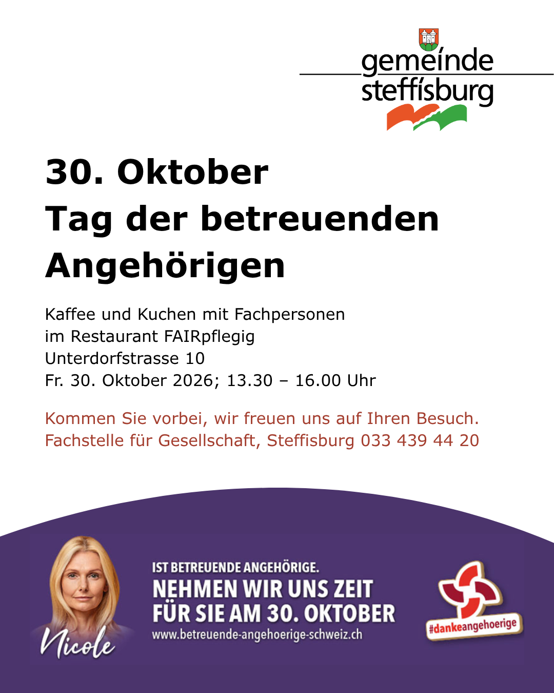 Flyer Tag der betreuenden Angehörigen 2026