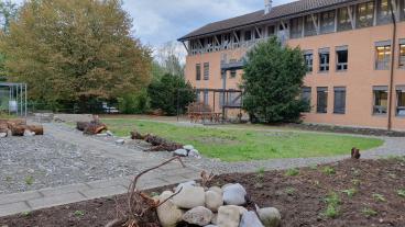 Gemeindegarten nach der Aufwertung, Herbst 2023