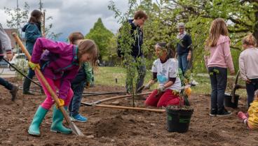 Pflanzaktion mit der Bevölkerung, Frühling 2019