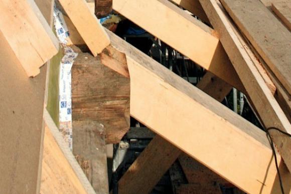 Rekonstruktion der ursprünglichen Dachkonstruktion